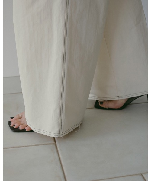 anuke(アンヌーク)の「Suspenders Wide Pants(その他パンツ・レディース・アイボリー/ブラック・36inch/38inch)」の14枚目の写真