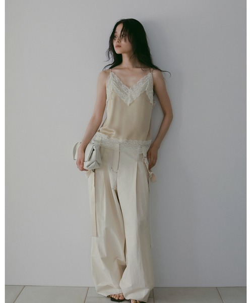 anuke(アンヌーク)の「Suspenders Wide Pants(その他パンツ・レディース・アイボリー/ブラック・36inch/38inch)」の15枚目の写真