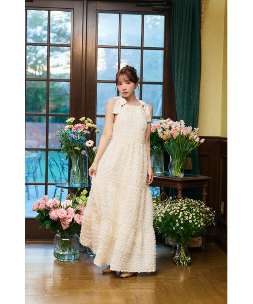 SHAGGY JACUARD LONG DRESS（ワンピース）｜MISTREASS（ミストレアス