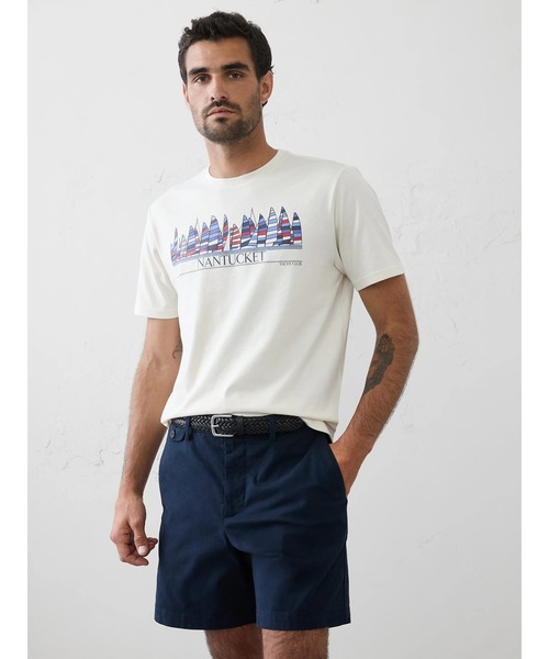 BANANA REPUBLIC FACTORY STORE(バナナリパブリック ファクトリーストア)の「BANANA REPUBLIC FACTORY STORE グラフィック Tシャツ(Tシャツ/カットソー・メンズ・アイボリー/ブルー・XL/L/M/S)」の4枚目の写真