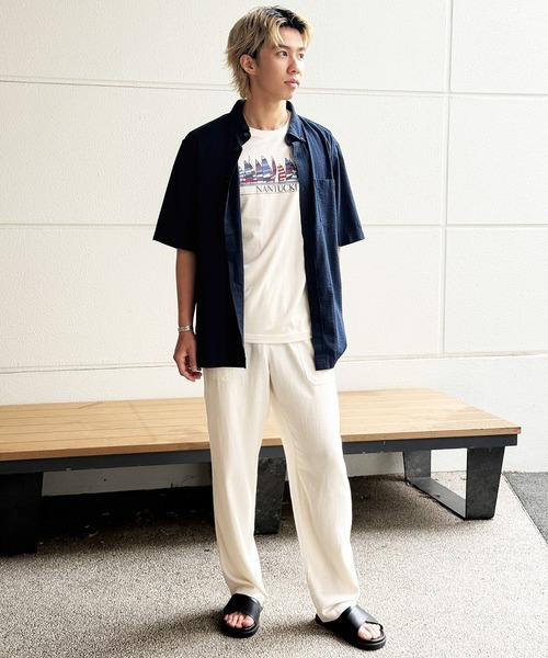 BANANA REPUBLIC FACTORY STORE(バナナリパブリック ファクトリーストア)の「BANANA REPUBLIC FACTORY STORE グラフィック Tシャツ(Tシャツ/カットソー・メンズ・アイボリー/ブルー・XL/L/M/S)」の5枚目の写真