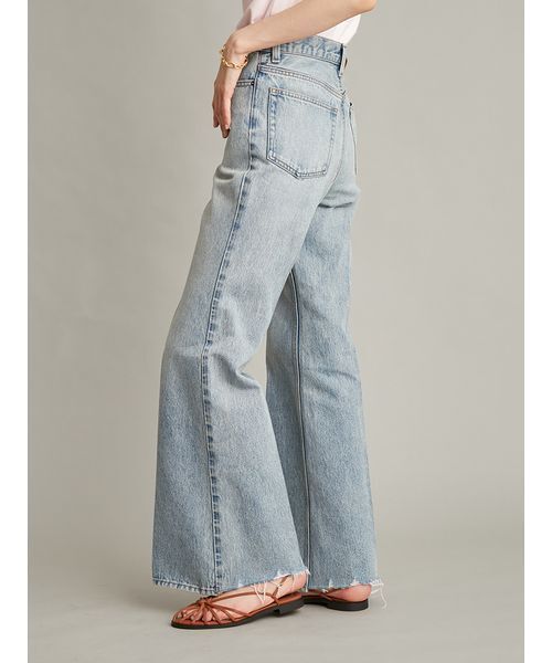 Mila Owen（ミラオーウェン）の「【MILA PANTS】フレアデニムパンツ（デニムパンツ・レディース・ライトブルー/ブルー/ホワイト・1/0/00）」の6枚目の写真