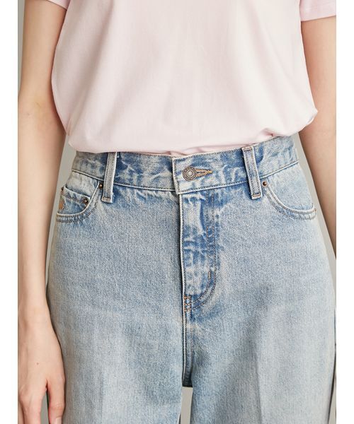 Mila Owen（ミラオーウェン）の「【MILA PANTS】フレアデニムパンツ（デニムパンツ・レディース・ライトブルー/ブルー/ホワイト・1/0/00）」の8枚目の写真