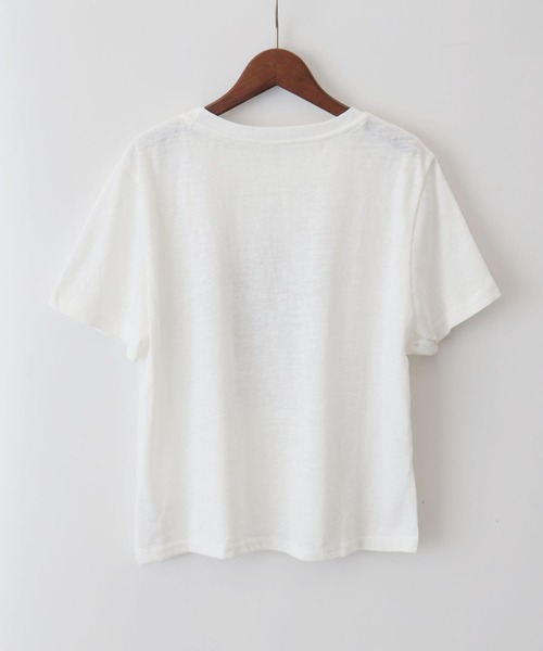 SpRay(スプレイ)の「転写プリントTシャツ(Tシャツ/カットソー・レディース・ホワイト/オートミール/チャコールグレー・FREE)」の7枚目の写真