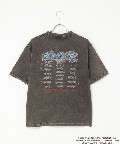 VENCEEXCHANGE(ヴァンスエクスチェンジ)の「Aerosmith エアロスミス バンドTシャツ(Tシャツ/カットソー・メンズ・ホワイト/ブラック・LL/M/L/S)」の4枚目の写真