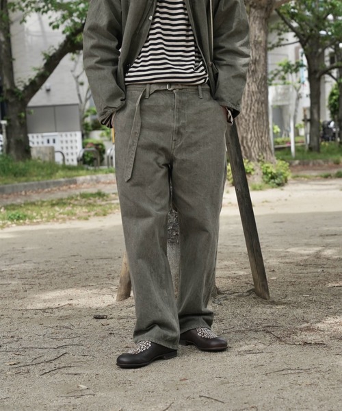 YOKO SAKAMOTO】 BELTED TROUSERS（デニムパンツ）｜yoko sakamoto