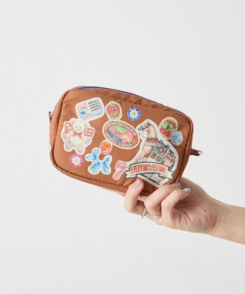 ear PAPILLONNER(イアパピヨネ)の「《撥水》sampo×earコラボポーチ(ポーチ・レディース・キャメル・FREE)」の4枚目の写真