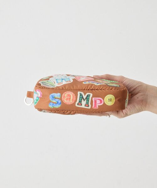 ear PAPILLONNER(イアパピヨネ)の「《撥水》sampo×earコラボポーチ(ポーチ・レディース・キャメル・FREE)」の6枚目の写真