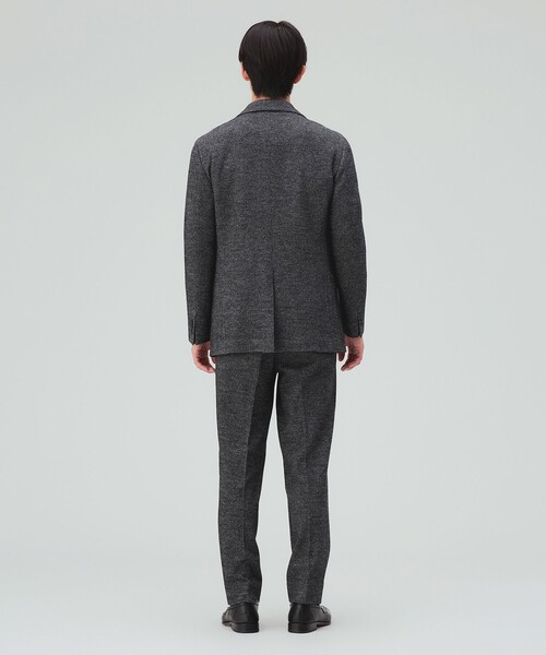 BEAMS HEART(ビームスハート)の「千鳥柄 ジャージ 1プリーツ テーパードパンツ(セットアップ対応・ストレッチ)(スラックス・メンズ・ダークブラウン/ブルー/グレー・X-LARGE/LARGE/MEDIUM/SMALL)」の6枚目の写真