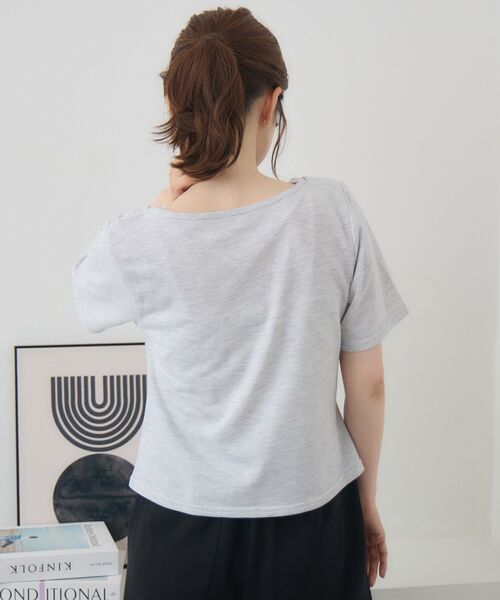 RETRO GIRL(レトロガール)の「レースドッキングドレープCT(Tシャツ/カットソー・レディース・ホワイト系その他/ライトグレー/ピンク・FREE)」の6枚目の写真
