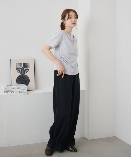 RETRO GIRL(レトロガール)の「レースドッキングドレープCT(Tシャツ/カットソー・レディース・ホワイト系その他/ライトグレー/ピンク・FREE)」の11枚目の写真