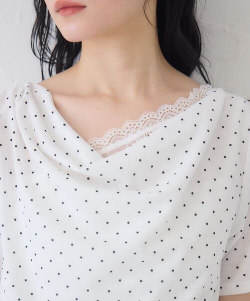 RETRO GIRL(レトロガール)の「レースドッキングドレープCT(Tシャツ/カットソー・レディース・ホワイト系その他/ライトグレー/ピンク・FREE)」の12枚目の写真