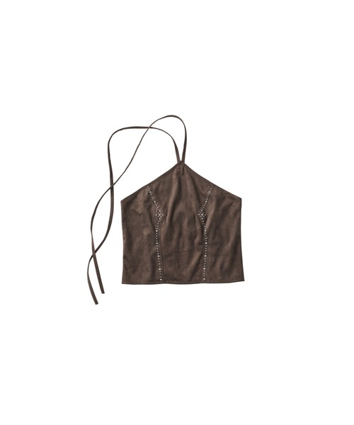 Knuth Marf(クヌースマーフ)の「suede bustier top(その他トップス・レディース・キャメル/ダークグレー・FREE)」の3枚目の写真