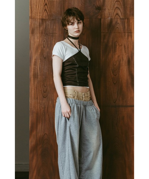 Knuth Marf(クヌースマーフ)の「suede bustier top(その他トップス・レディース・キャメル/ダークグレー・FREE)」の10枚目の写真