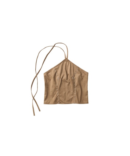 Knuth Marf(クヌースマーフ)の「suede bustier top(その他トップス・レディース・キャメル/ダークグレー・FREE)」の14枚目の写真