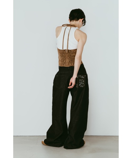 Knuth Marf(クヌースマーフ)の「suede bustier top(その他トップス・レディース・キャメル/ダークグレー・FREE)」の16枚目の写真