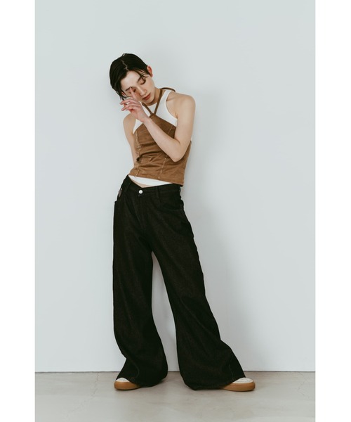 Knuth Marf(クヌースマーフ)の「suede bustier top(その他トップス・レディース・キャメル/ダークグレー・FREE)」の19枚目の写真