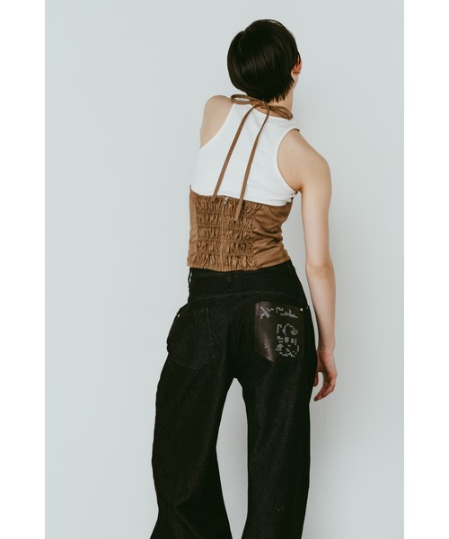 Knuth Marf(クヌースマーフ)の「suede bustier top(その他トップス・レディース・キャメル/ダークグレー・FREE)」の21枚目の写真
