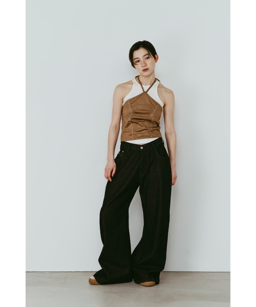 Knuth Marf(クヌースマーフ)の「suede bustier top(その他トップス・レディース・キャメル/ダークグレー・FREE)」の20枚目の写真