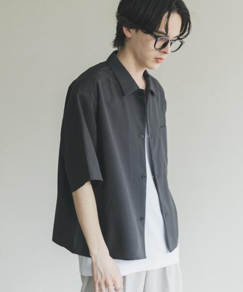 SENSE OF PLACE by URBAN RESEARCH(センスオブプレイスバイアーバンリサーチ)の「『イージーケア/速乾』リネンライクボクシーシャツ(シャツ/ブラウス・メンズ・アイボリー/ブラック/ブルー・MEDIUM/LARGE)」の17枚目の写真