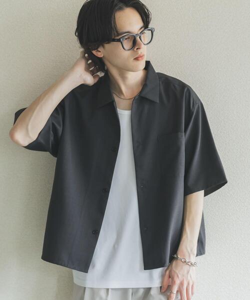 SENSE OF PLACE by URBAN RESEARCH(センスオブプレイスバイアーバンリサーチ)の「『イージーケア/速乾』リネンライクボクシーシャツ(シャツ/ブラウス・メンズ・アイボリー/ブラック/ブルー・MEDIUM/LARGE)」の19枚目の写真