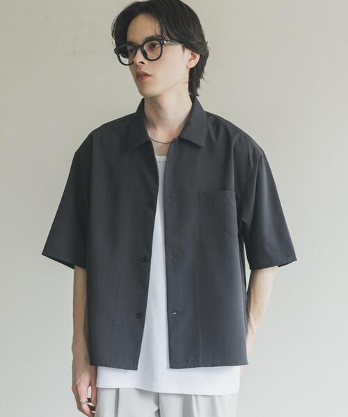 SENSE OF PLACE by URBAN RESEARCH(センスオブプレイスバイアーバンリサーチ)の「『イージーケア/速乾』リネンライクボクシーシャツ(シャツ/ブラウス・メンズ・アイボリー/ブラック/ブルー・MEDIUM/LARGE)」の22枚目の写真