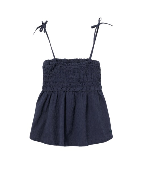 A BATHING APE（アベイシングエイプ）の「HEART BADGE WOVEN CAMI TOP #3（その他トップス・レディース・ネイビー/ホワイト・SMALL/X-SMALL）」の2枚目の写真