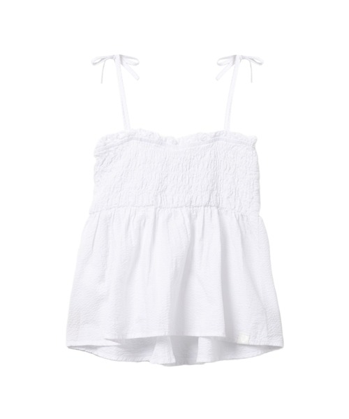 A BATHING APE（アベイシングエイプ）の「HEART BADGE WOVEN CAMI TOP #3（その他トップス・レディース・ネイビー/ホワイト・SMALL/X-SMALL）」の3枚目の写真