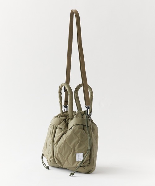 MIS（エムアイエス）の「MIS / エムアイエス GENERAL LABEL MILITARY QUILTED HELMET BAG ミリタリー キルティング ショルダーバッグ 2026年春夏（ショルダーバッグ・レディース・ブラック/ベージュ/グリーン/ブルー/イエロー/ピンク・FREE）」の9枚目の写真