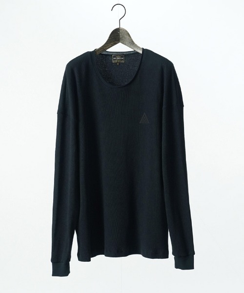 EGO TRIPPING（エゴトリッピング）の「mlt5726-WOOL THERMAL-TEE embroidery ウールサーマルカットソー(666706)（Tシャツ/カットソー・メンズ・チャコール/ブラック/オリーブ・48/46）」の7枚目の写真