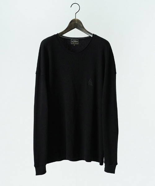 EGO TRIPPING（エゴトリッピング）の「mlt5726-WOOL THERMAL-TEE embroidery ウールサーマルカットソー(666706)（Tシャツ/カットソー・メンズ・チャコール/ブラック/オリーブ・48/46）」の9枚目の写真