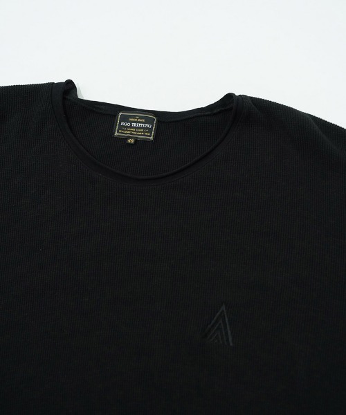 EGO TRIPPING（エゴトリッピング）の「mlt5726-WOOL THERMAL-TEE embroidery ウールサーマルカットソー(666706)（Tシャツ/カットソー・メンズ・チャコール/ブラック/オリーブ・48/46）」の11枚目の写真