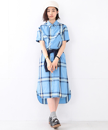 BEAMS BOY | BEAMS BOY / ボーイ ビッグタータンチェック 半袖シャツワンピース(ワンピース)