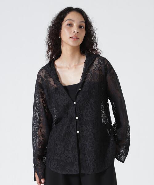 YENN(イエン)の「YENN(イエン)PORTABLE LACE HOODIE(シャツ/ブラウス・レディース・ブラック/ホワイト・F)」の7枚目の写真