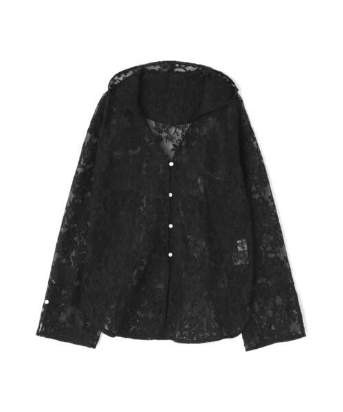 YENN(イエン)の「YENN(イエン)PORTABLE LACE HOODIE(シャツ/ブラウス・レディース・ブラック/ホワイト・F)」の10枚目の写真