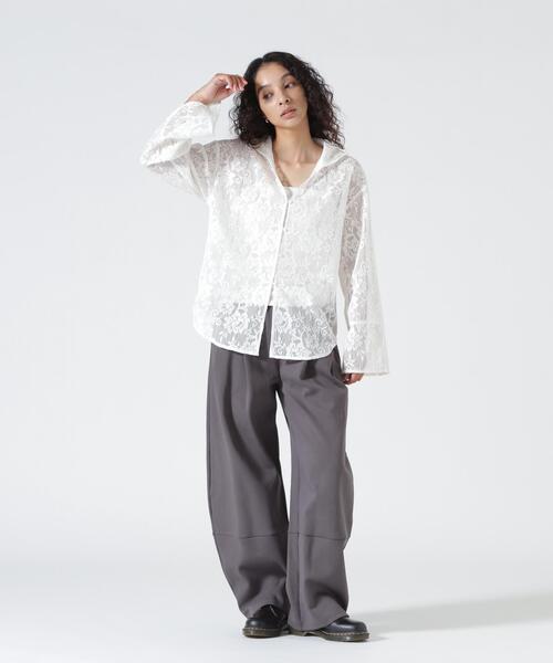 YENN(イエン)の「YENN(イエン)PORTABLE LACE HOODIE(シャツ/ブラウス・レディース・ブラック/ホワイト・F)」の21枚目の写真