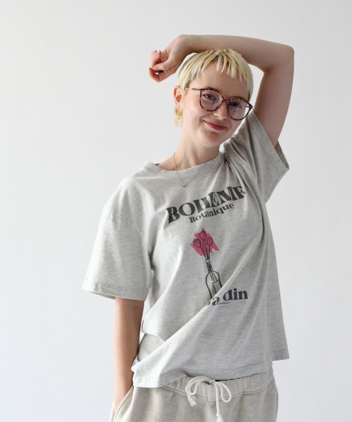 ottilie（オティーリエ）の「【 TRICOMER / トリコメル 】 BOHEME BOTANIQUE A / Tシャツ（Tシャツ/カットソー・レディース・ホワイト・FREE）」の3枚目の写真