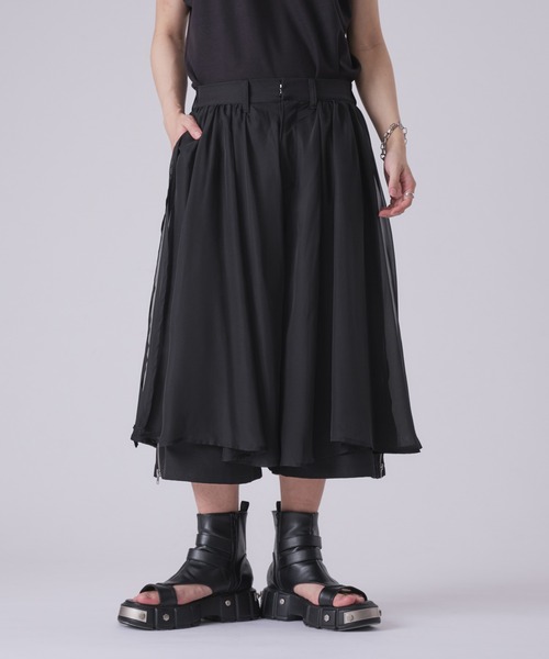狐独(コドク)の「シアーレイヤードハーフパンツ/SETUP対応(その他パンツ・メンズ・ブラック・LARGE/MEDIUM/SMALL)」の21枚目の写真