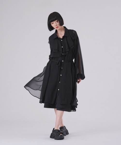 狐独(コドク)の「シアーレイヤードハーフパンツ/SETUP対応(その他パンツ・メンズ・ブラック・LARGE/MEDIUM/SMALL)」の18枚目の写真