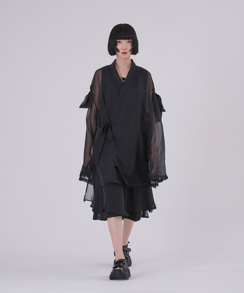 狐独(コドク)の「シアーレイヤードハーフパンツ/SETUP対応(その他パンツ・メンズ・ブラック・LARGE/MEDIUM/SMALL)」の12枚目の写真