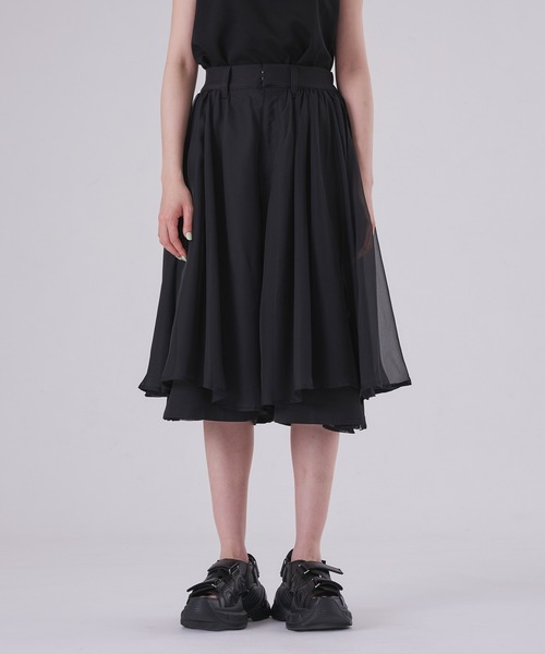 狐独(コドク)の「シアーレイヤードハーフパンツ/SETUP対応(その他パンツ・メンズ・ブラック・LARGE/MEDIUM/SMALL)」の6枚目の写真