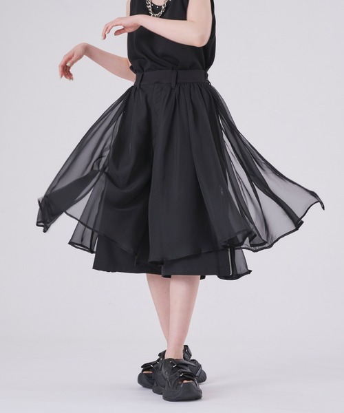 狐独(コドク)の「シアーレイヤードハーフパンツ/SETUP対応(その他パンツ・メンズ・ブラック・LARGE/MEDIUM/SMALL)」の7枚目の写真
