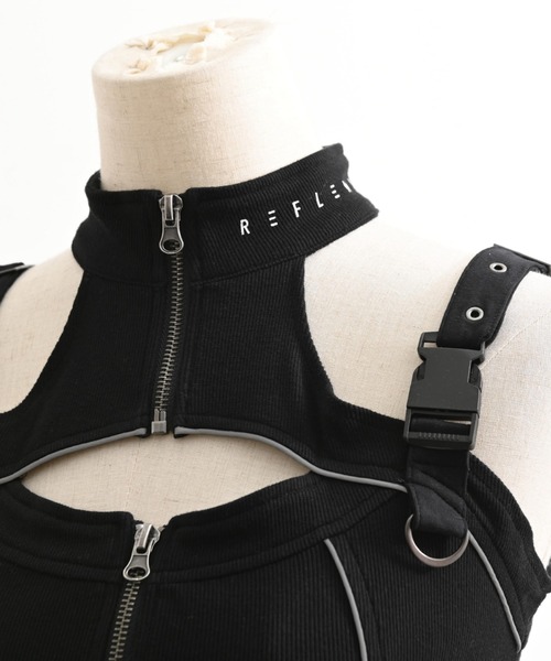 REFLEM INDUSTRY(レフレムインダストリー)の「『REFLEM INDUSTRY/レフレム インダストリー』CORE UNIT TOP/タクティカルビスチェ(その他トップス・レディース・ブラック/ホワイト・S/M)」の15枚目の写真