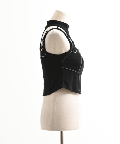 REFLEM INDUSTRY(レフレムインダストリー)の「『REFLEM INDUSTRY/レフレム インダストリー』CORE UNIT TOP/タクティカルビスチェ(その他トップス・レディース・ブラック/ホワイト・S/M)」の13枚目の写真