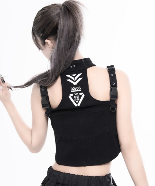 REFLEM INDUSTRY(レフレムインダストリー)の「『REFLEM INDUSTRY/レフレム インダストリー』CORE UNIT TOP/タクティカルビスチェ(その他トップス・レディース・ブラック/ホワイト・S/M)」の6枚目の写真