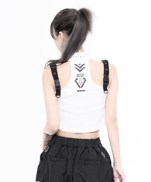 REFLEM INDUSTRY(レフレムインダストリー)の「『REFLEM INDUSTRY/レフレム インダストリー』CORE UNIT TOP/タクティカルビスチェ(その他トップス・レディース・ブラック/ホワイト・S/M)」の9枚目の写真