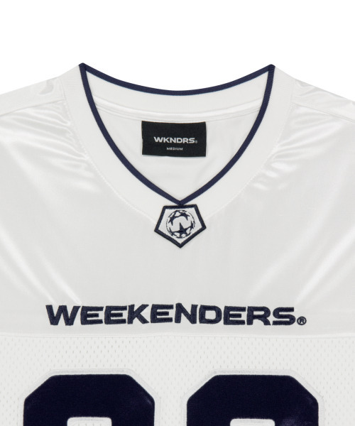 WKNDRS(ウィーキャンドース)の「CHAMPS LEAGUE JERSEY (IVORY)(Tシャツ/カットソー・レディース・その他・X-LARGE/MEDIUM/LARGE)」の3枚目の写真