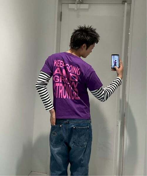 Oriens JOURNAL STANDARD（オリエンス ジャーナルスタンダード）の「《追加2》SHOW UP プリントTEE（Tシャツ/カットソー・レディース・パープル/イエロー・MEDIUM/SMALL）」の12枚目の写真