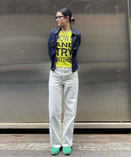 Oriens JOURNAL STANDARD（オリエンス ジャーナルスタンダード）の「《追加2》SHOW UP プリントTEE（Tシャツ/カットソー・レディース・パープル/イエロー・MEDIUM/SMALL）」の19枚目の写真