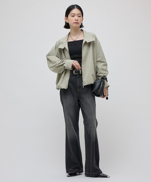 Lui's(ルイス)の「スタンドZIPブルゾン 26aw(ブルゾン・レディース・カーキ/ブラック・FREE)」の11枚目の写真